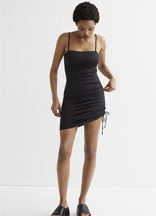 Коротка жіноча сукня h&m міні чорна xs-s