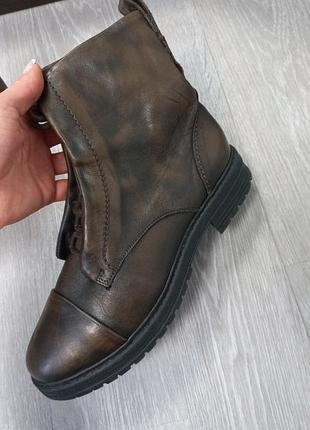 Кожаные женские ботинки clarks 3