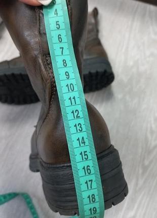 Кожаные женские ботинки clarks 10