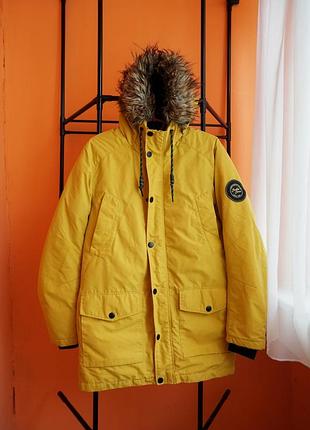 Jack &amp; jones s | горчичная парка с мехом
jack &amp; jones jusky parka yellow s