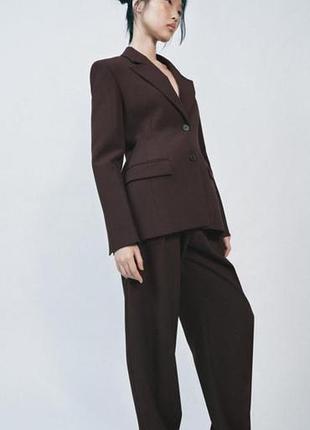 Брюки жіночі zara коричневі 3