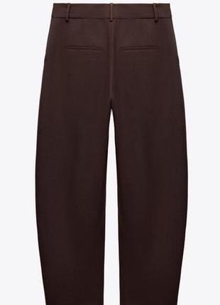 Брюки жіночі zara коричневі 4