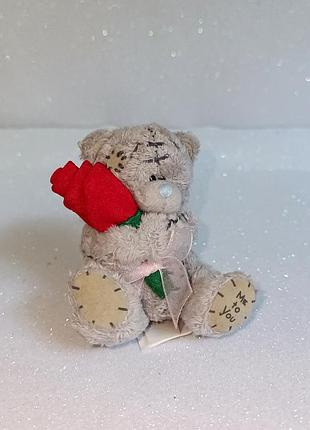 Оригинальный мишка тедди me to you (tatty teddy) с розой, блюносик