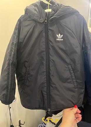 Вітровка дитяча adidas чорна, розмір 92