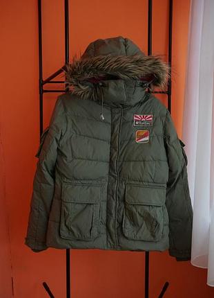 Björn borg m | оливкова пухова куртка з хутром
björn borg puffer jacket olive m