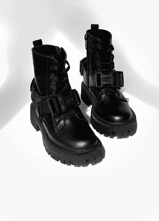 Зимние ботинки для девочек denver shine black, размер 35 (22,5 см.)