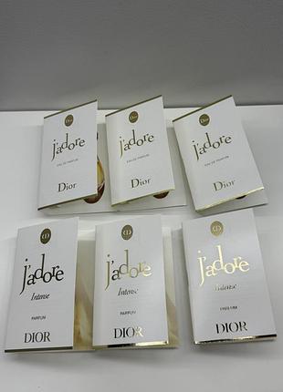 Dior j’adore + j’adore intense — набір із 6 пробників ☝️ відправка здійснюється після повної оплати на карту.