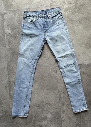 Джинси жіночі levi's 501 original блакитні