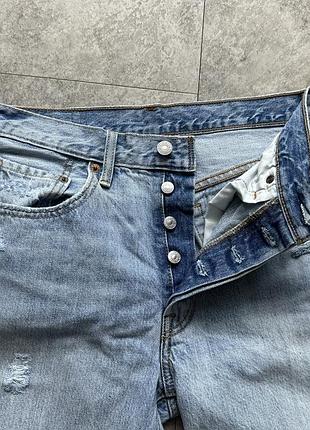 Джинси жіночі levi's 501 original блакитні 3