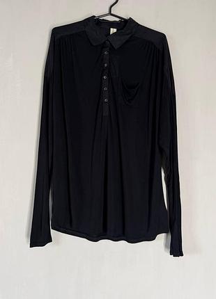 Нова жіноча віскозна блуза-поло next з довгим рукавом (розмір uk 14 / eur 42 / l-xl)
