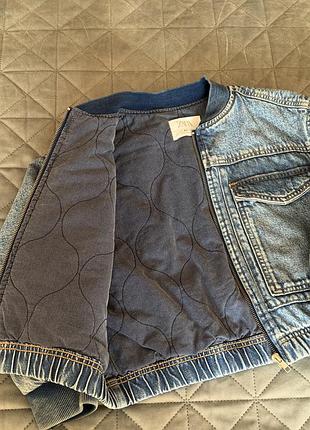 Джинсова куртка zara 4