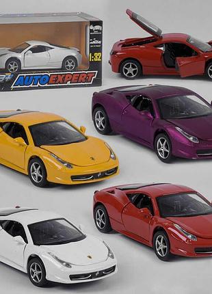 Машина метталопластик lf - 27029 (72/2) "auto expert", 4 цвета, свет, звук, инерция, открываются две