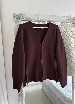 Кардиган жакет zara, актуальний кардиган, вишуканий кардиган, осінній кардиган