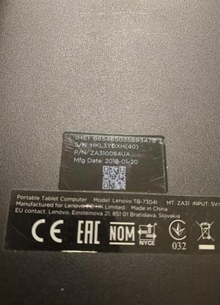 Планшет lenovo tb-7304i 3