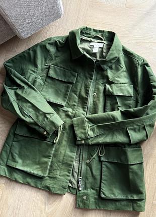 Куртка жіноча h&m парка хакі