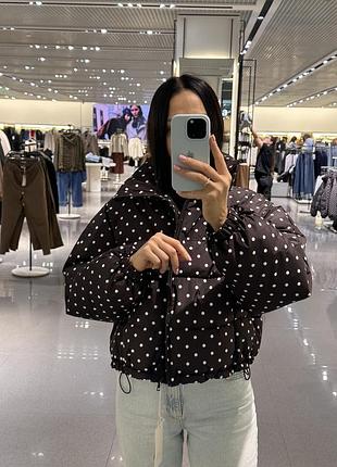 Zara куртка горох