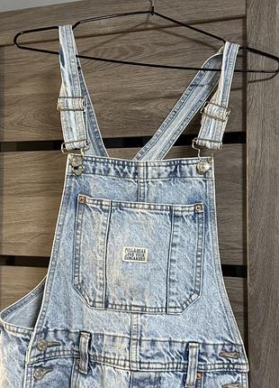 Джинсовий комбінезон жіночий pull&bear блакитний