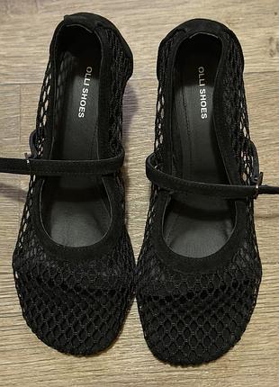 Туфлі жіночі olli shoes сітчасті чорні 38 розмір