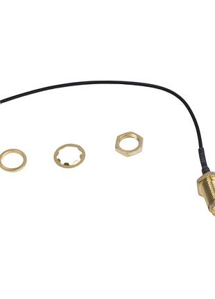 Переходник ipex-k в rpsma-k 100 мм, антенный pigtail-кабель u.fl / ipex – rp-sma для wi-fi, fpv, gps, gsm, lte и rf-модулей