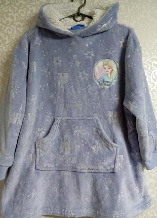 Плюшеве худі-плед, толстовка ковдра disney frozen від primark