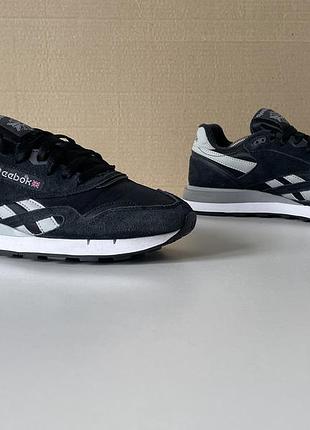 Кросівки замшеві чоловічі reebok чорні р. 42 оригінал
