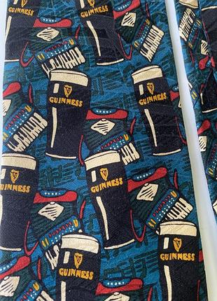 Вінтажна шовкова краватка guinness 🇮🇪