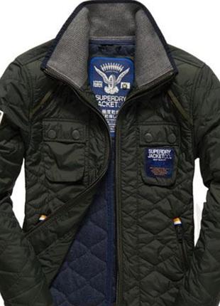 Стеганая деми куртка superdry