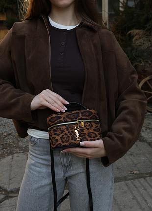 Сумка gaby vanity textile shoulder bag leo/brown