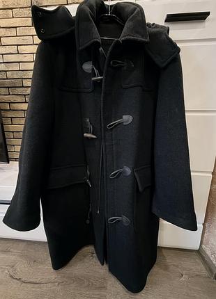 Пальто прямого крою в стилі zara/chanel