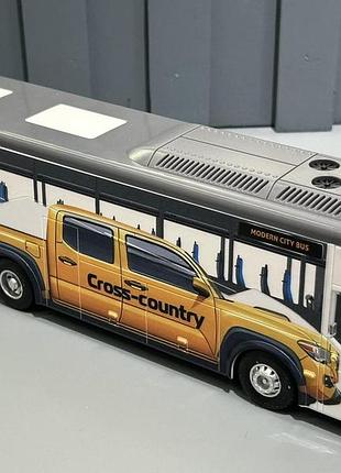 Автобус на радіокеруванні 295-3 (36) акумулятор 3.7 v, пульт керування 2.4 ghz, масштаб 1:24, підсві