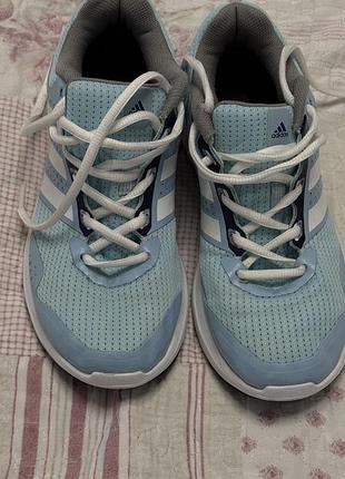 Кросівки adidas жіночі блакитні, розмір 38-38,5, тканина
