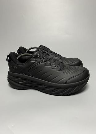 Шкіряні кросівки для комфортної ходьби та бігу hoka one one bondi sr 1110520 bblc оригінал