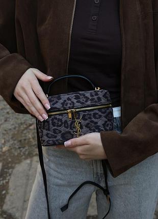 Сумка gaby vanity textile shoulder bag leo/grey
