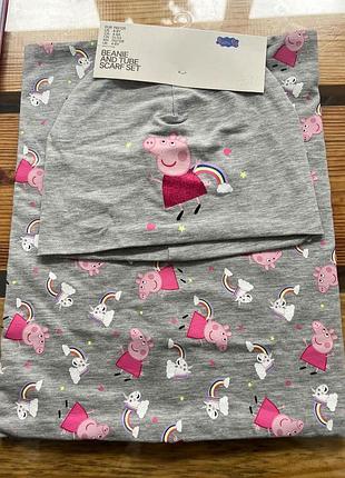 Шапка для девочки 4-8 лет со снудом от бренда h&amp;m