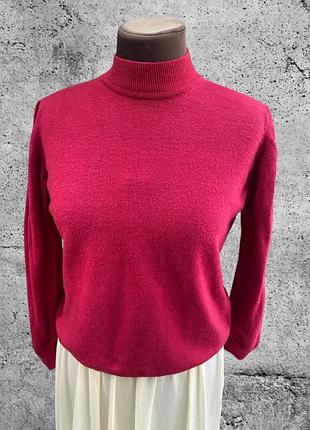 M&s 100% lambswool — вінтажний вовняний светр із високим коміром