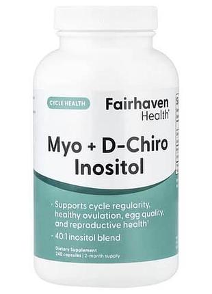 Fairhaven health myo + d-chiro inositol 240 капсул