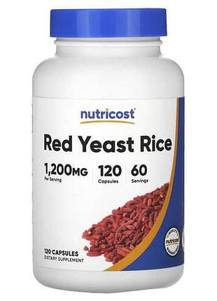 Nutricost red yeast rice 600 mg 120 капсул