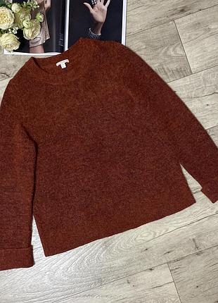 Меланжевый джемпер, свитер шерсть/альпака cos, р.l-xxl