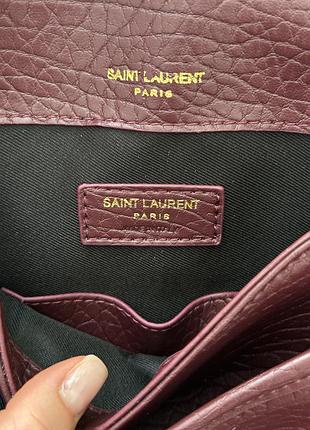 Сумка niki in grained lambskin burgundy/gold 10