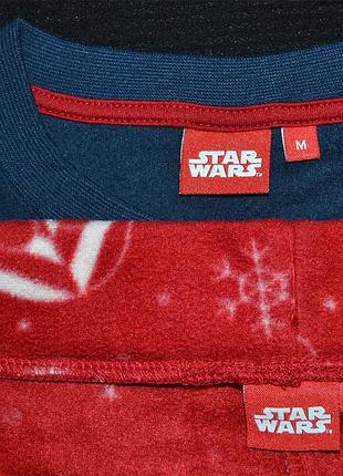 Теплая флисовая мужская пижама star wars р.m 4