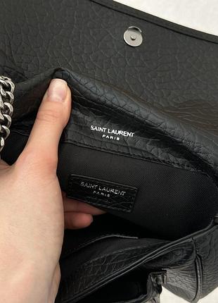 Сумка niki in grained lambskin black/silver 10