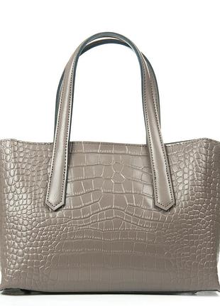 Podium сумка женская классическая кожа alex rai 8815 khaki croco