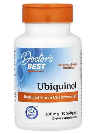 Doctor's best ubiquinol 200 mg 30 капсул