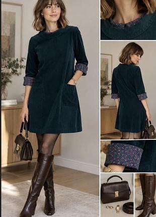 Laura ashley y2k міні xs  вельветова смарагдова зелена