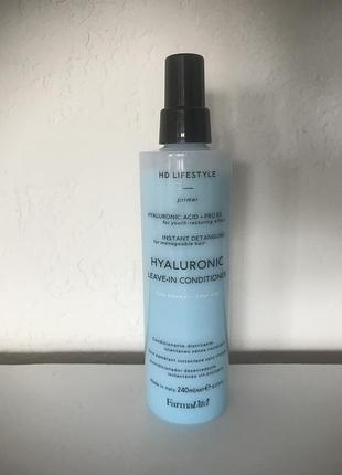 Спрей-кондиціонер двофазний з гіалуроновою кислотою, 240 мл leave-in conditioner hyaluronic hd lifestyle farmavita