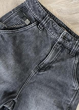 Джинси жіночі vero moda чорно-сірі xs 8