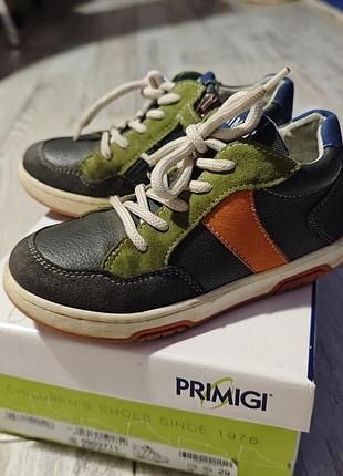 Черевики для хлопчика primigi, чорні з зеленим, 29 розмір