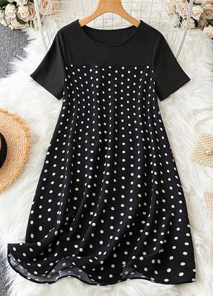 Сукня в горошок shein 4xl батал