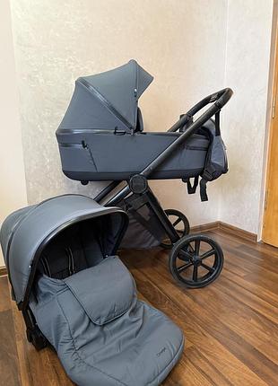 Коляска carello omega 2 в 1 графітова