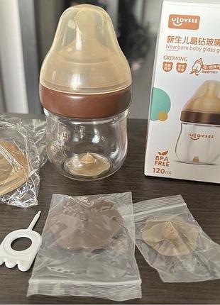Пляшечка для годування скляна